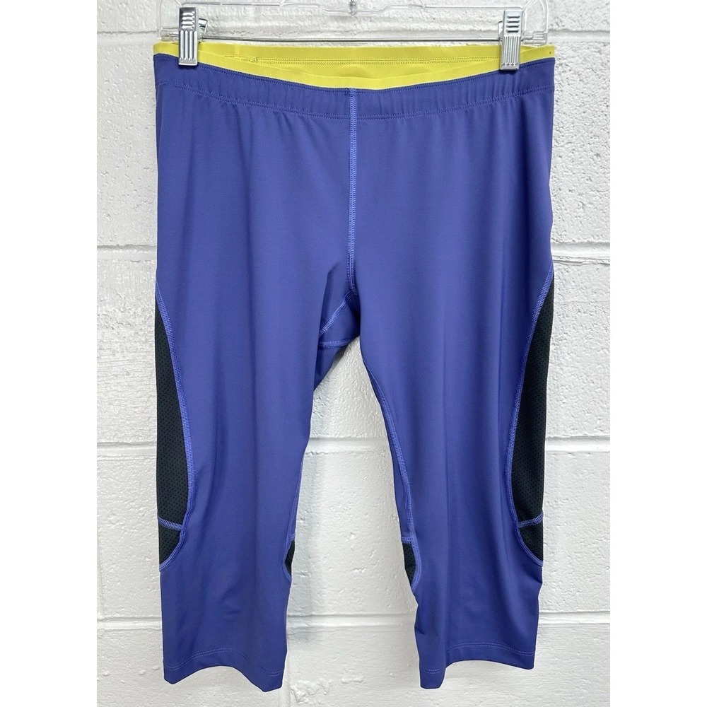 Arcteryx Athletic Capri Compression Leggings / Blue Yellow / Women's Medium